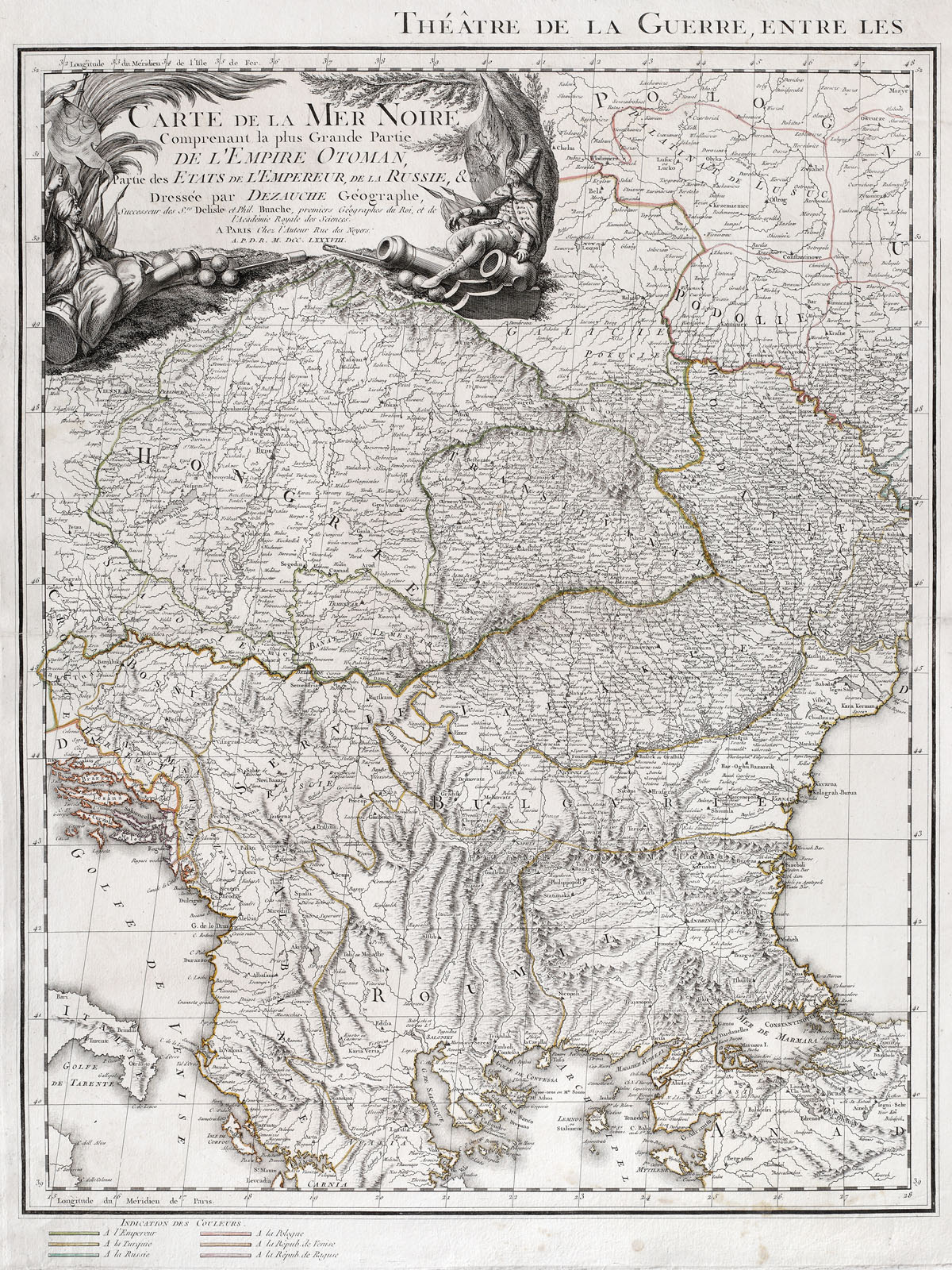 Map of the Danube Princedoms, 1758