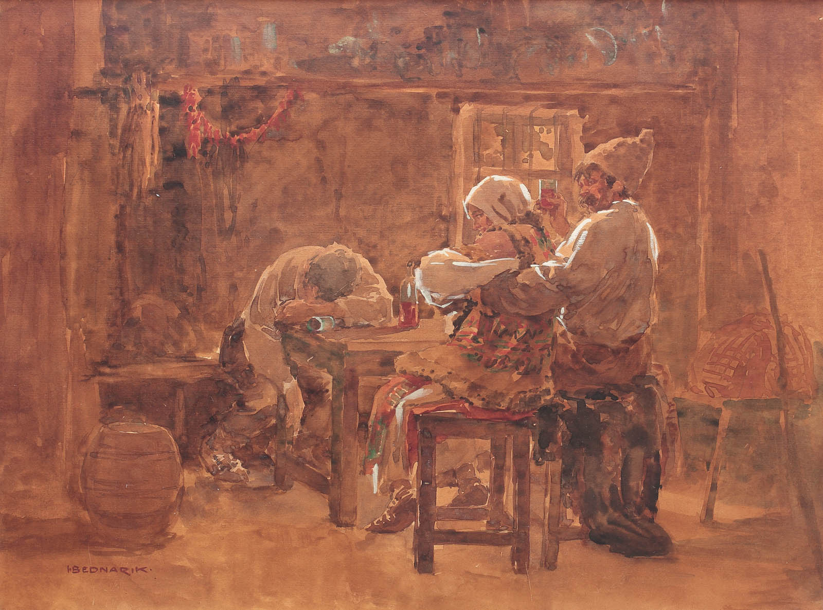 La cârciumă