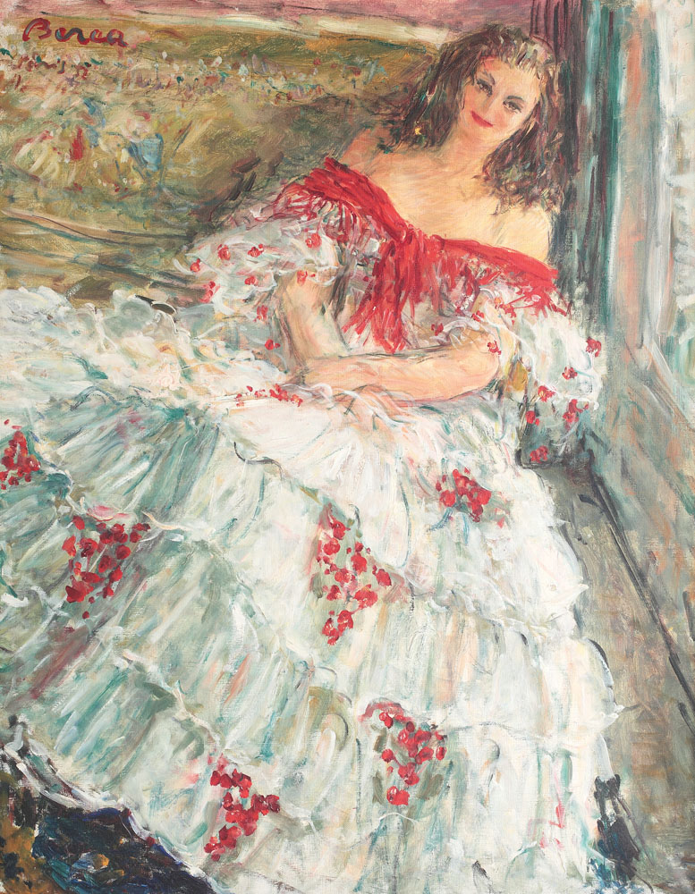 Pariziancă în rochie de bal