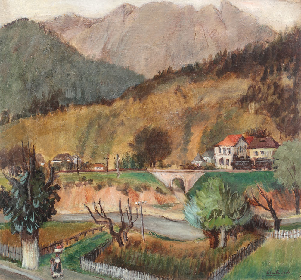 Peisaj pe Valea Prahovei