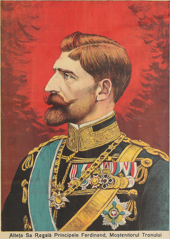 Cromolitografie principele Ferdinand, 1910, ilustrator V. Polli
