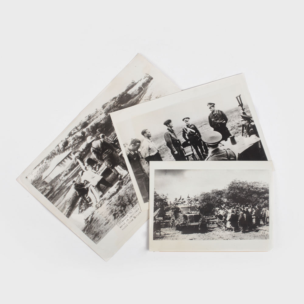 Lot 3 fotografii, armata română pe frontul din Est, 1941