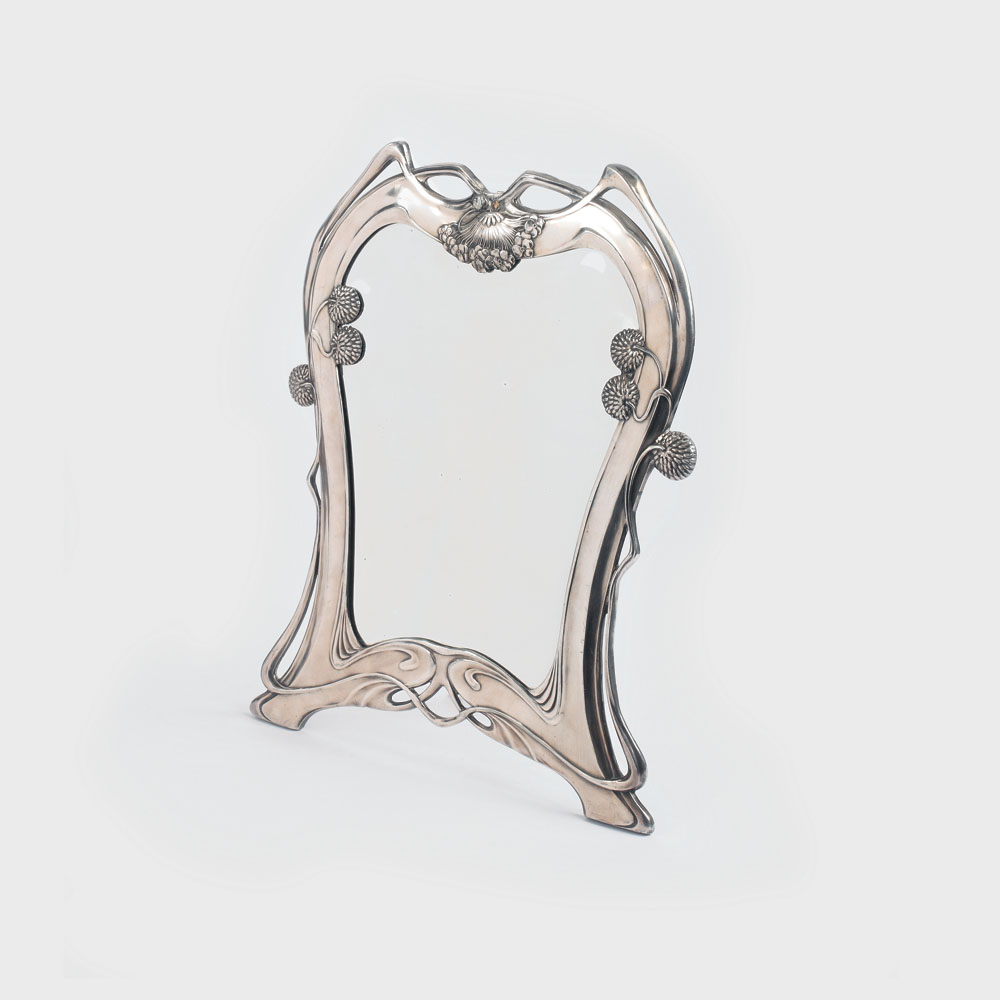 Oglindă Art Nouveau argintată WMF, cca. 1907-1910