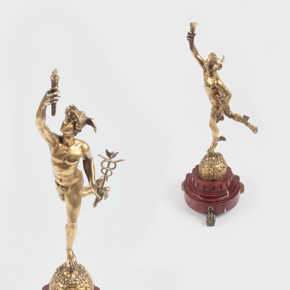Sculptură decorativă Neo-clasică, reprezentând Comerțul, sfârșitul sec. XIX