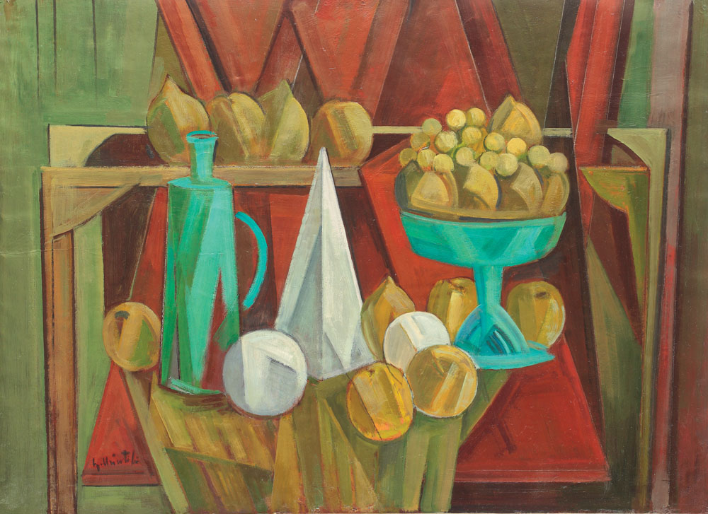 Still life with pyramid
