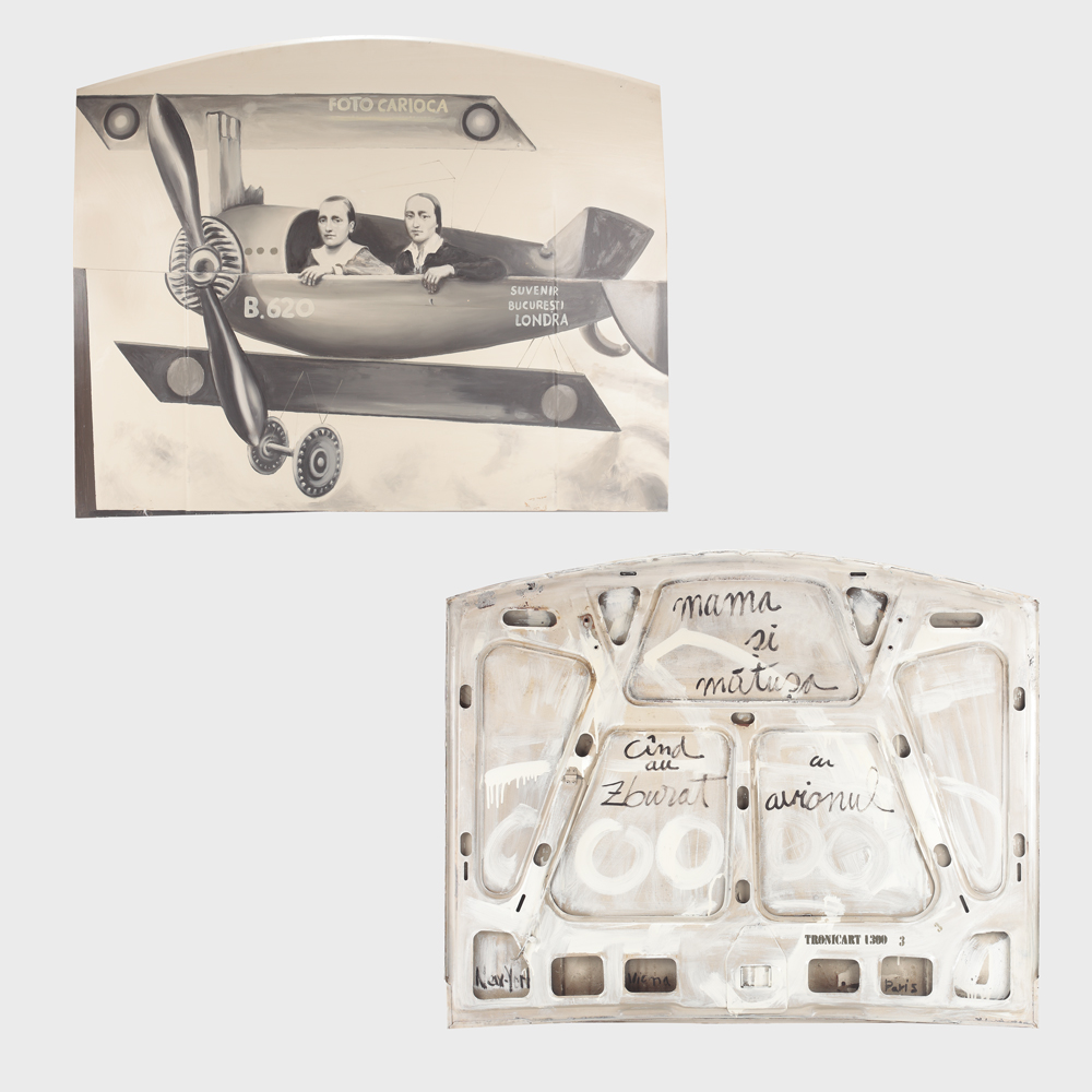 My mother and aunt during their first flight
