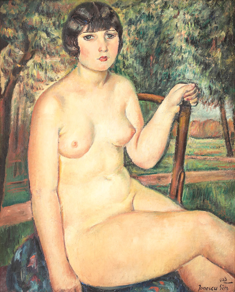 Nud în grădină