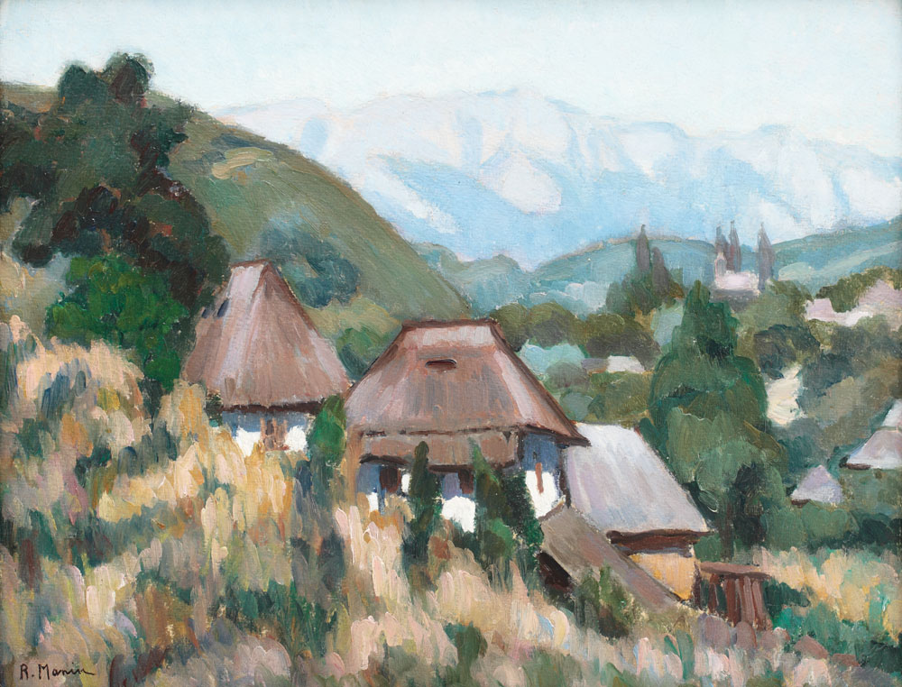 Sat de munte (Vedere spre Piatra Craiului)