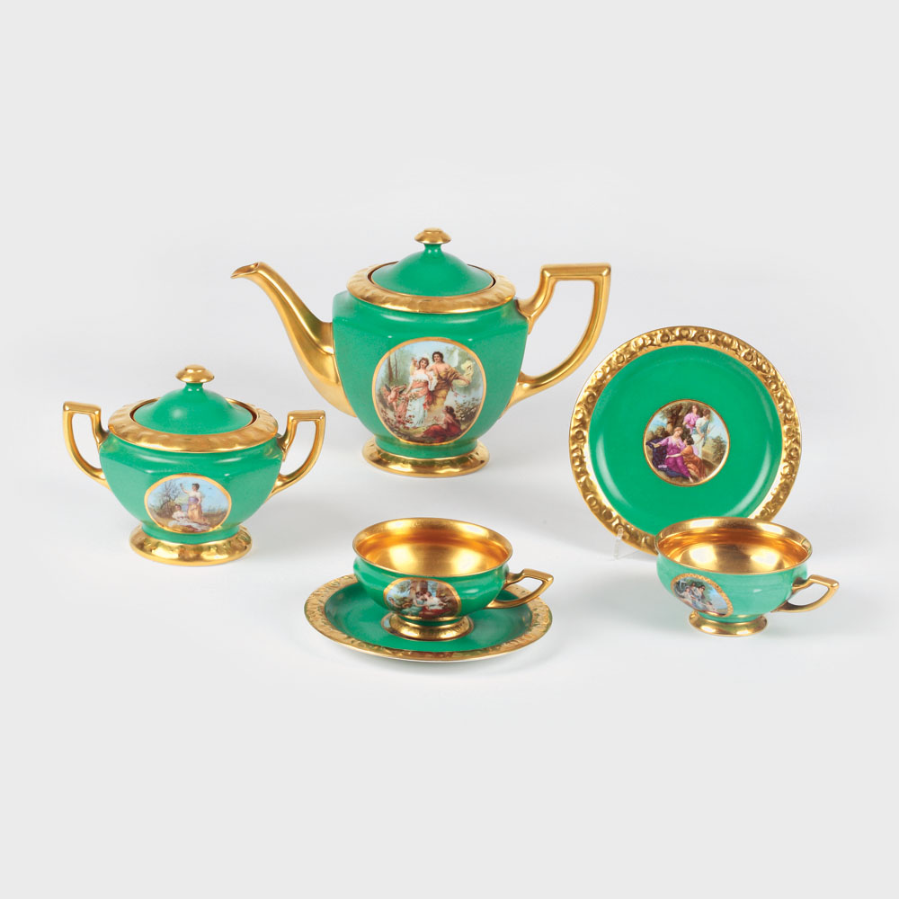 Serviciu tete-a-tete din porțelan Rosenthal, piesă de colecție, 1927-1932