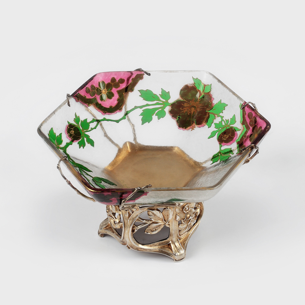 Fructieră Art Nouveau din argint aurit Heinrich Bleyer, cca 1900