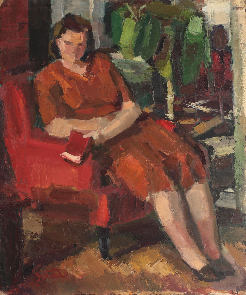 Tânără în interior