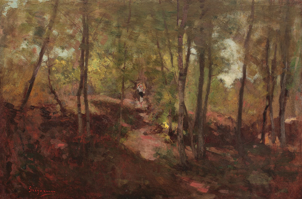 Țărăncuță cu doniță, de la izvor, prin pădure