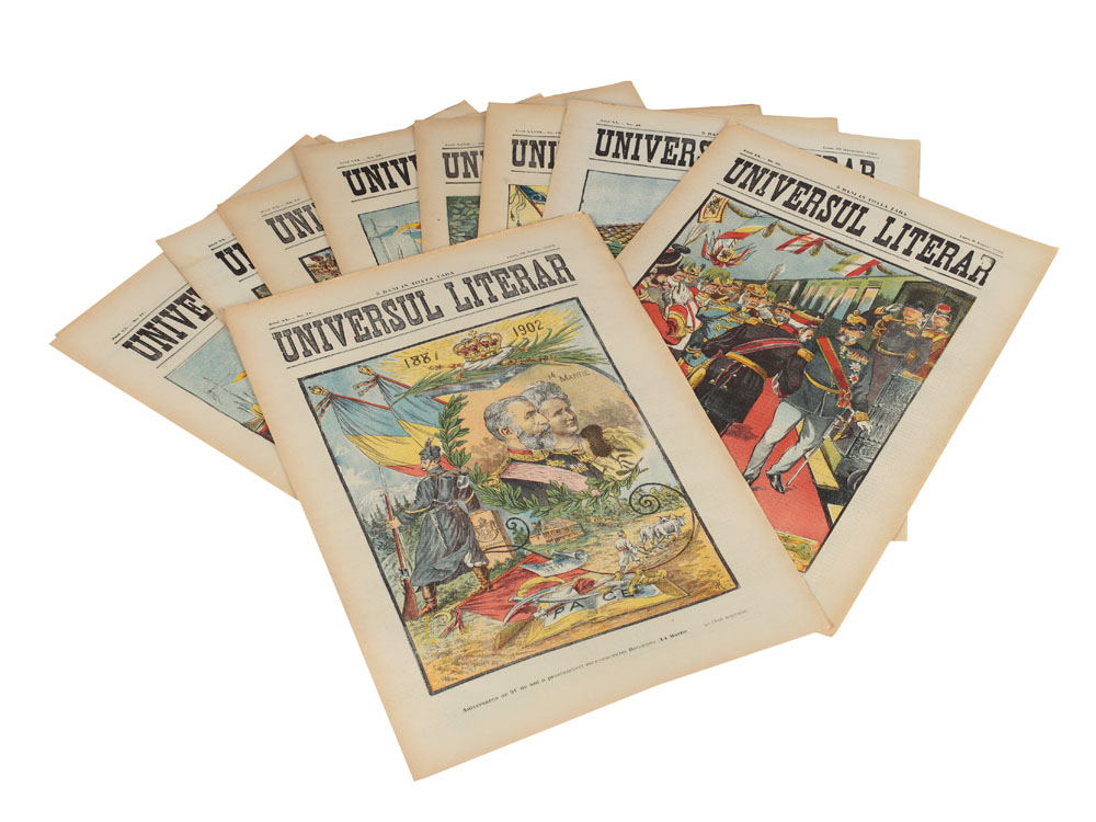Colecție 10 numere din "Universul literar", cu tema familiei regale, 1902, 1903