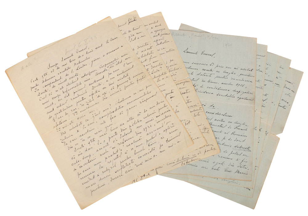 Set de 2 scrisori a lui Nicolae Titulescu către generalul Alexandru Averescu, septembrie 1920