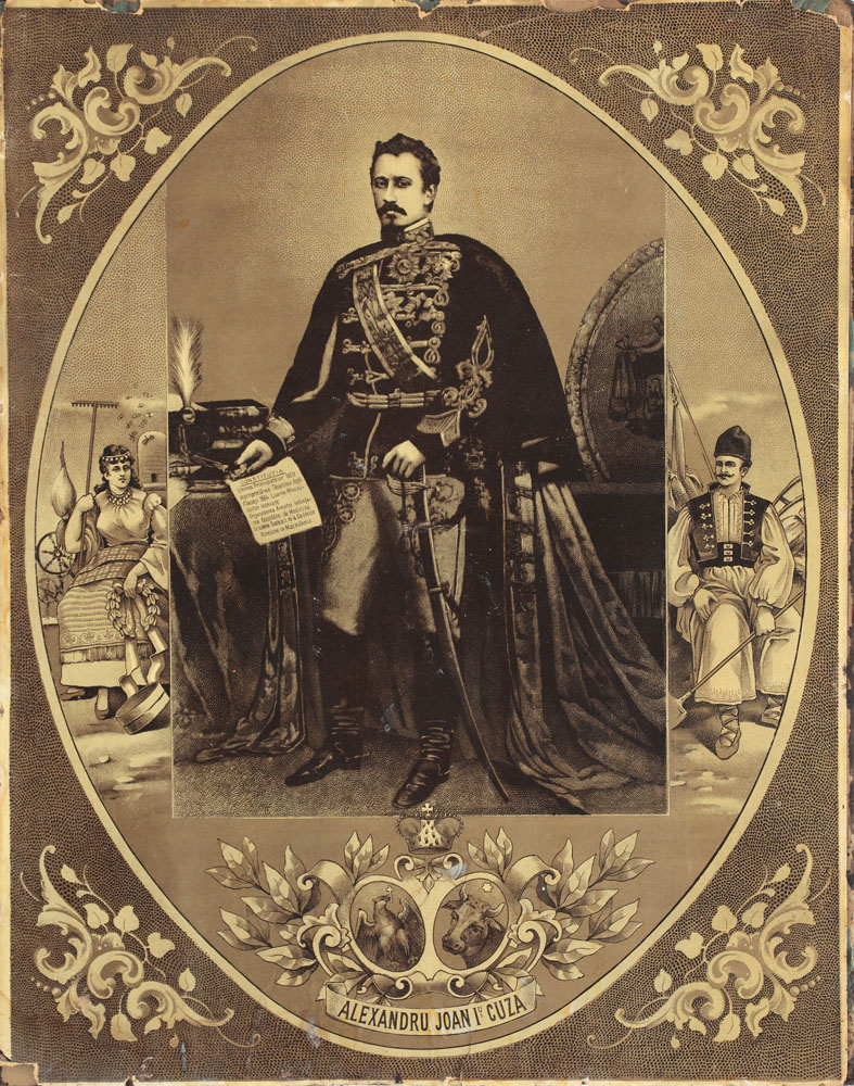 Domnitorul Alexandru Ioan Cuza, cromolitografie oficială