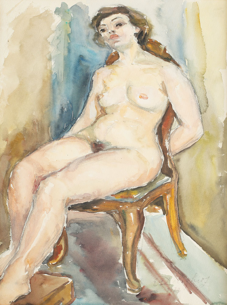 Nud pe scaun