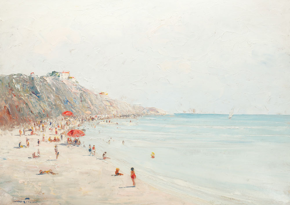 La plajă