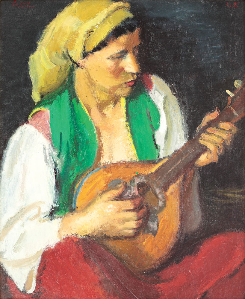 Odaliscă cu mandolină