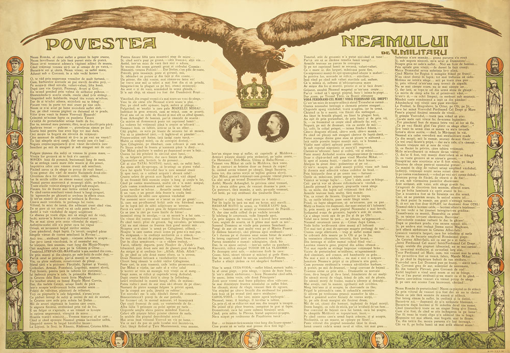 ”Povestea neamului”, afiș de propagandă, începutul secolului XX