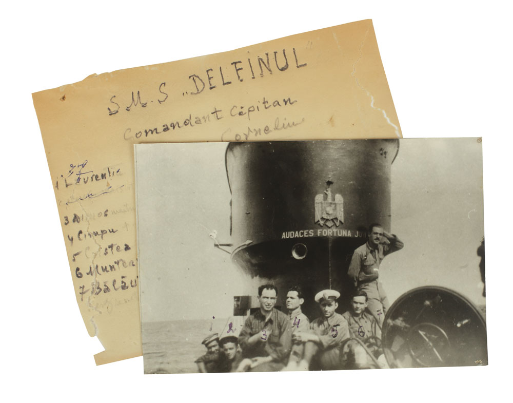 Fotografie a echipajului submarinului "Delfinul" (1936-1945), 1936