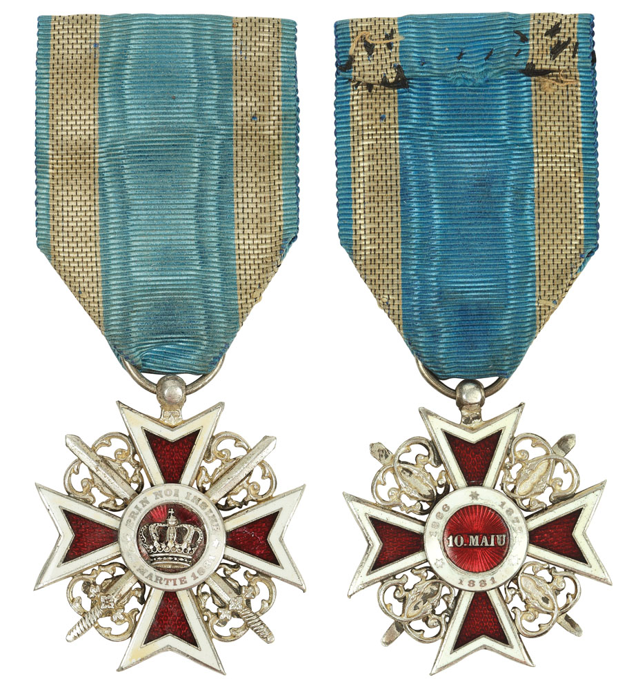 Ordinul 'Coroana României', în grad de cavaler, model I, cu spade