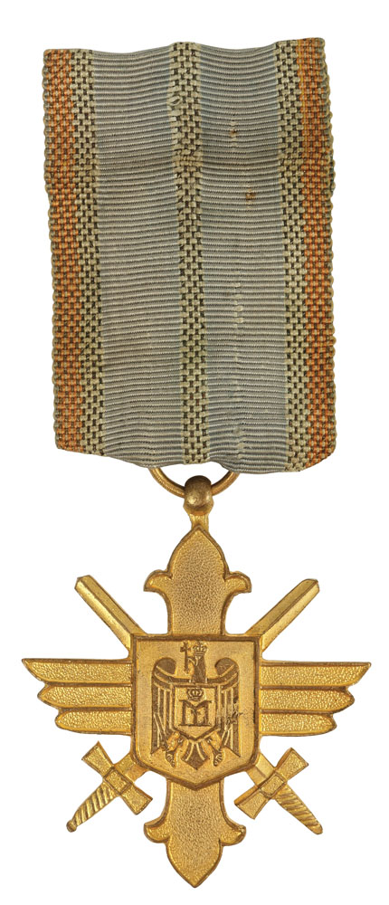 Ordinul 'Virtutea aeronautică', clasa Crucea de aur, model II, perioada Mihai I, 1940
