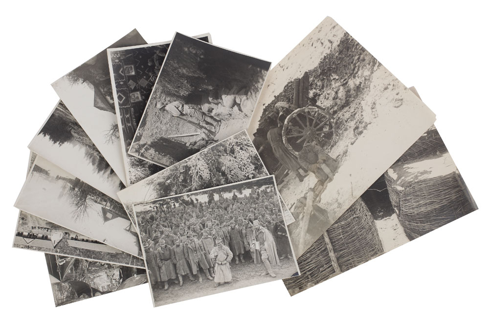 Set de 11 fotografii ilustrând participarea Armatei Române în campaniile din 1916 și 1917