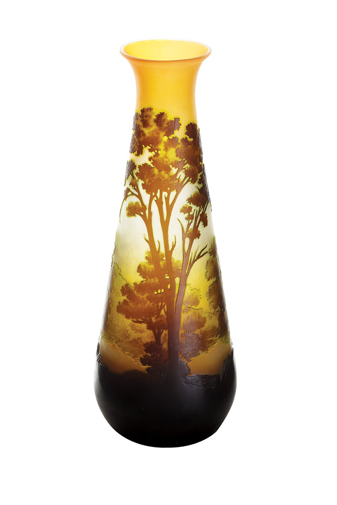 Vas Galle, decorat cu margine de pădure, cca 1906-1914