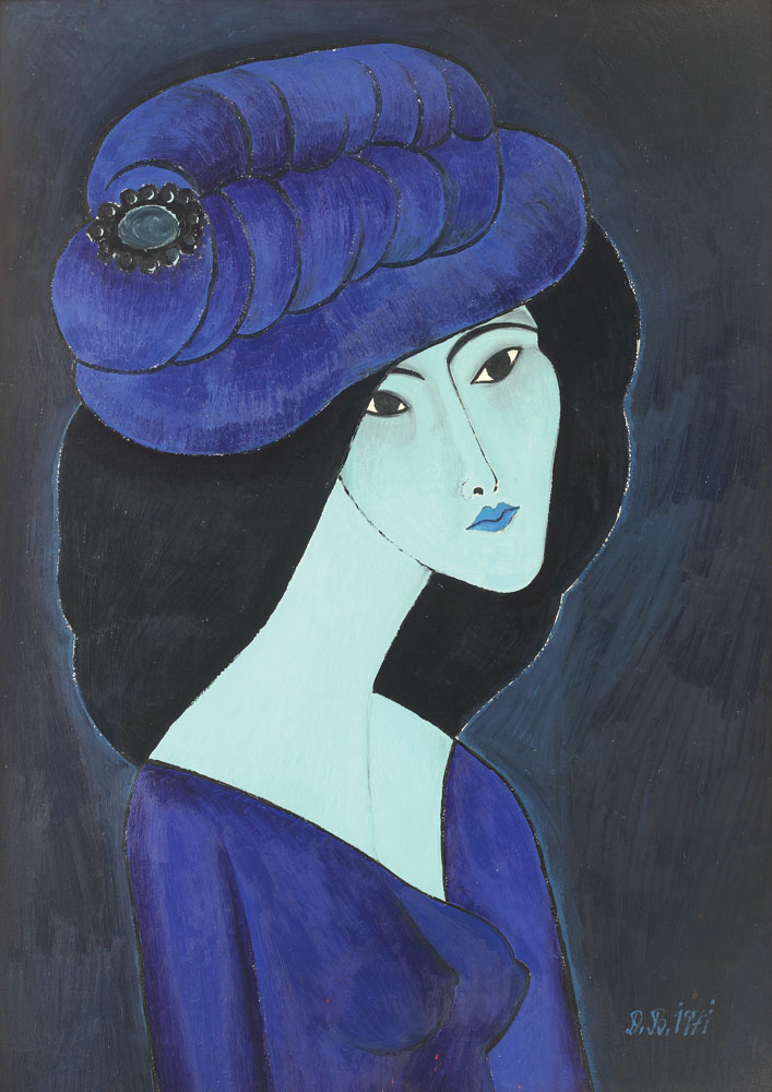 Blue portrait