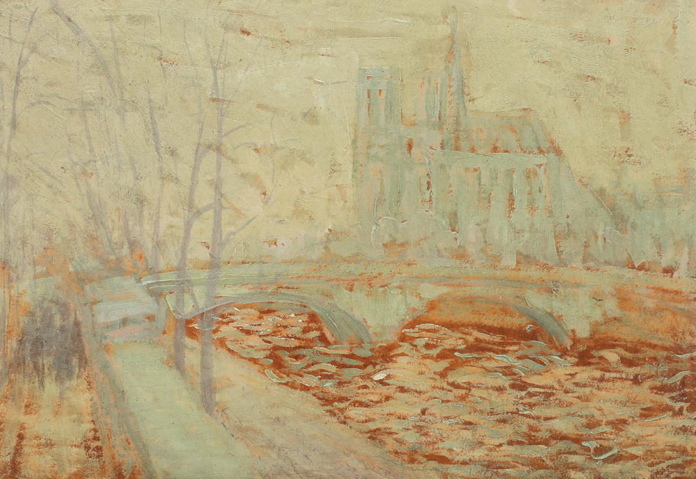 Notre Dame pe ploaie