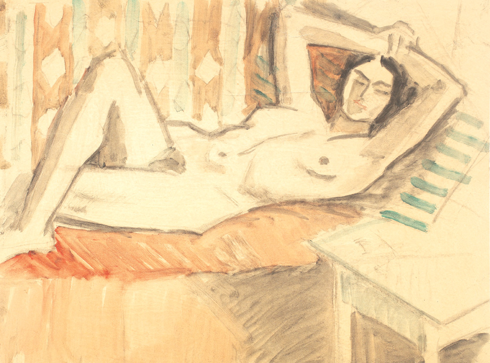 Nud pe canapea