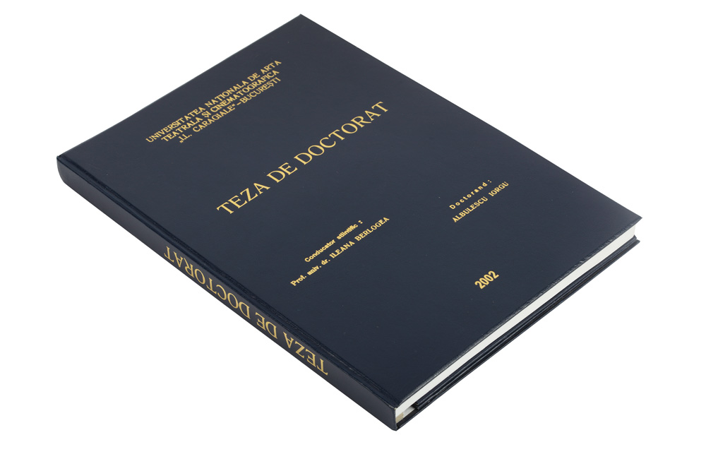 Teza de doctorat a lui Mircea Albulescu, "Despre teatru... şi teatru radiofonic", exemplar unic