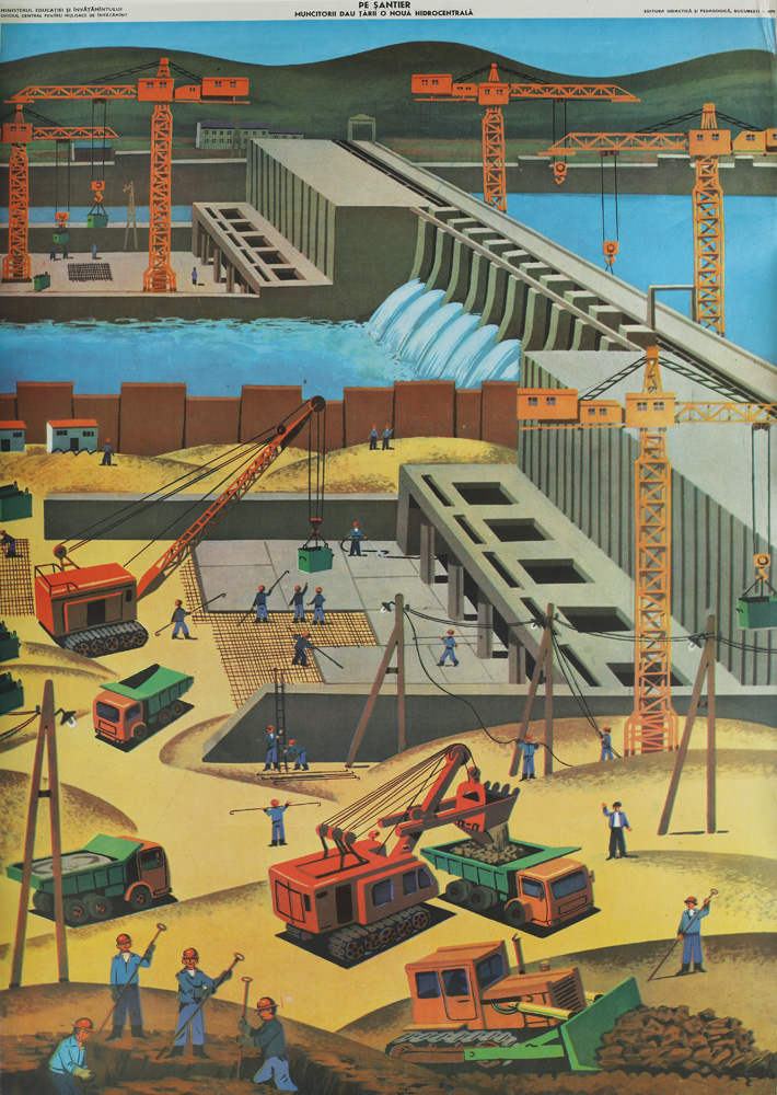 Afiș "Hidrocentrale", anii '80