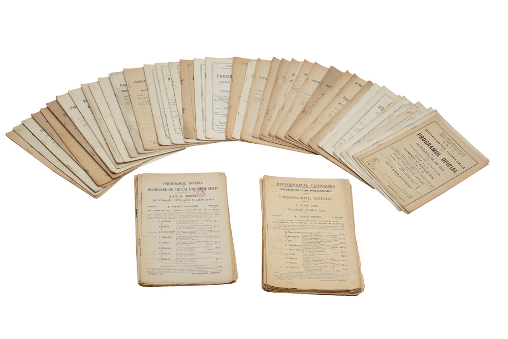 Programele curselor organizate de Jockey-Club pe Hipodromul Băneasa şi Floreasca în anii 1923-1926