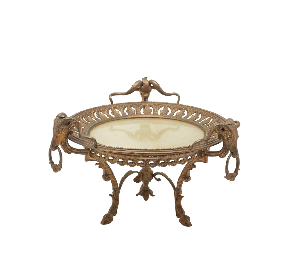 Platou din bronz, decorat în stil Louis XVI