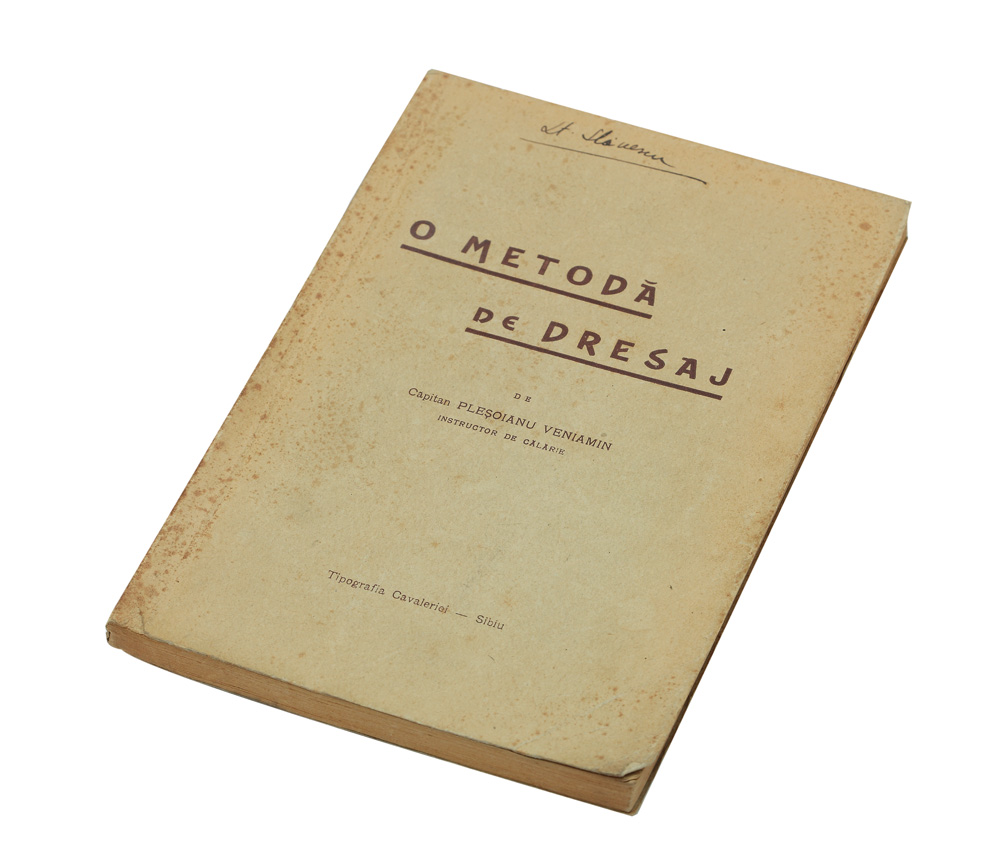 O metodă de dresaj, de Căpitanul Veniamin Pleşoianu, 1933