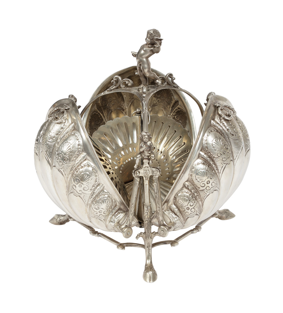 Biscotieră Neo-rococo din argint, cca 1900