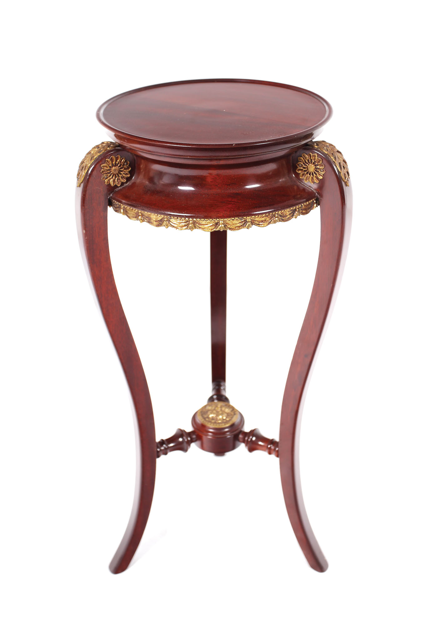 Mic piedestal în manieră Louis XVI, din lemn, decorat cu bronz