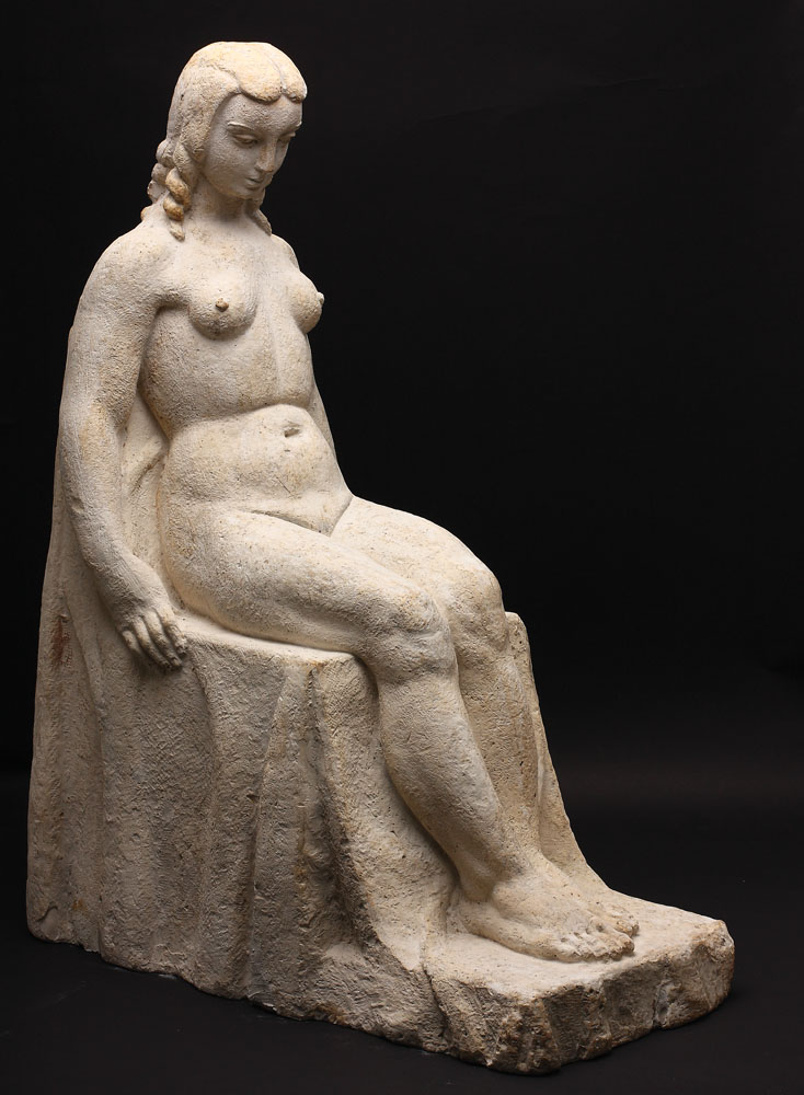 Nud șezând