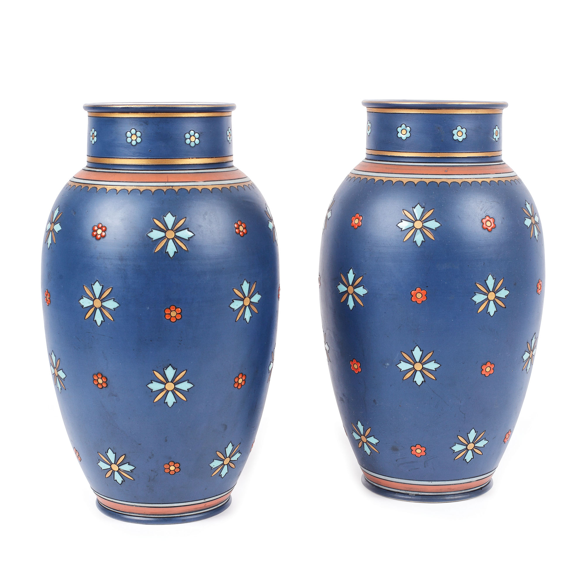 Pereche de vase Mettlach, în manieră Art Deco