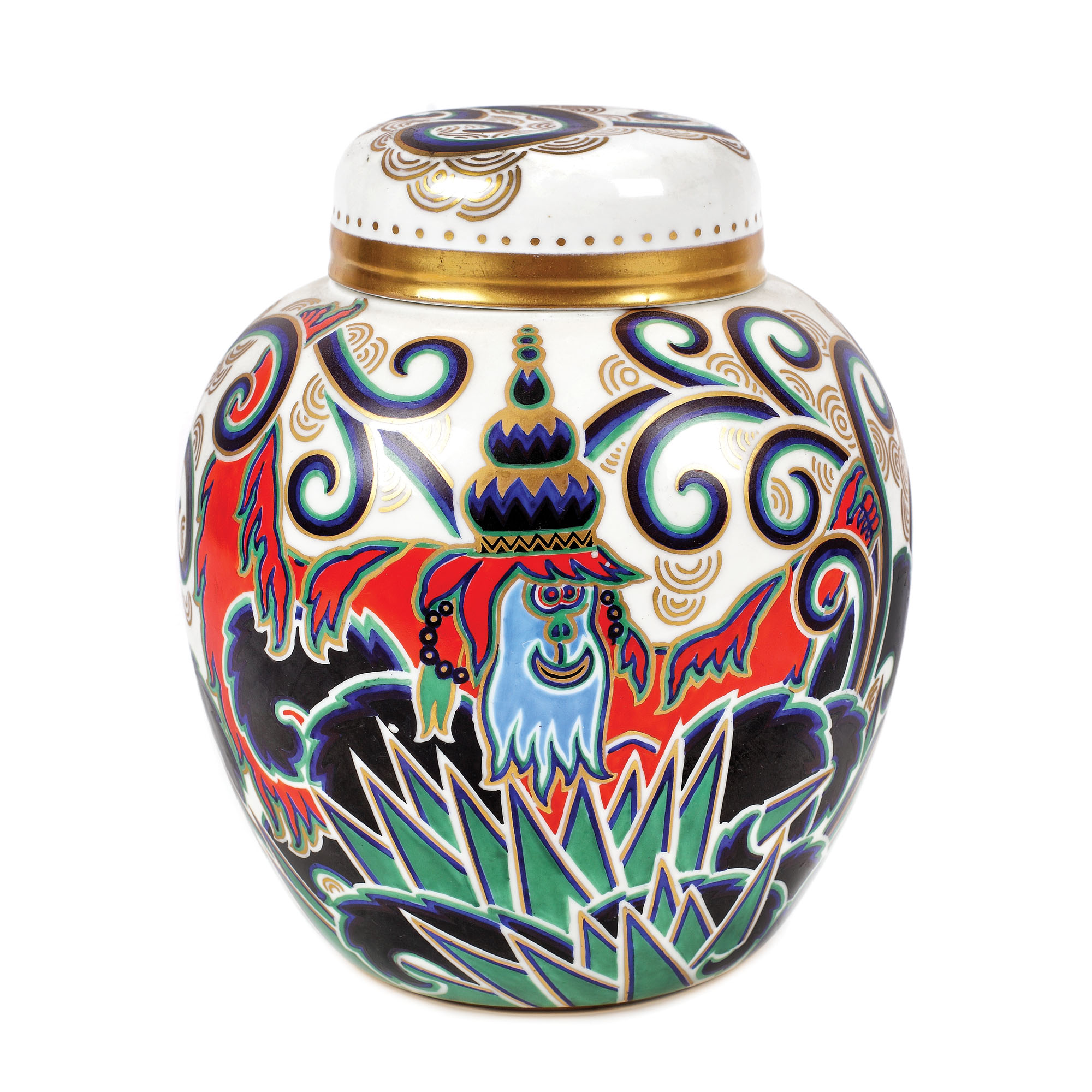 Vas în stil Art Deco, din porțelan Rosenthal, designer Kurt Wendler, cca. 1921
