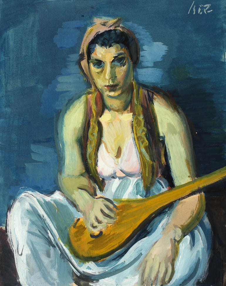 Odalisca cu mandolină