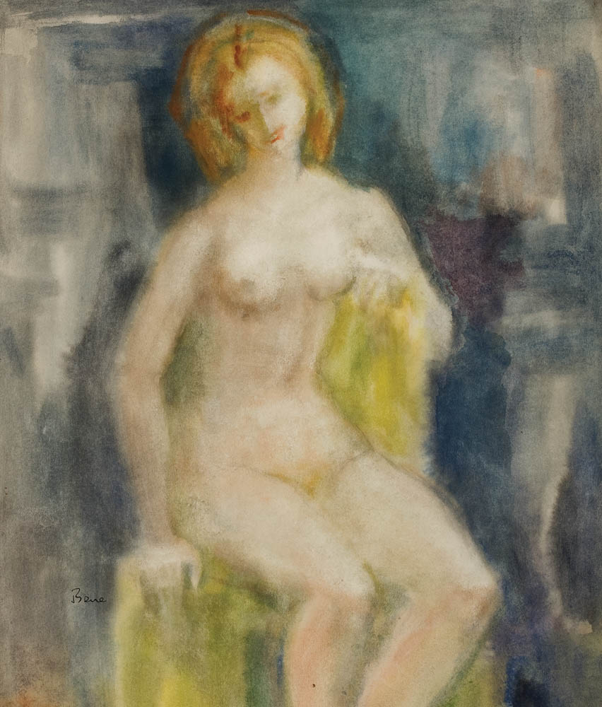 Nud șezând