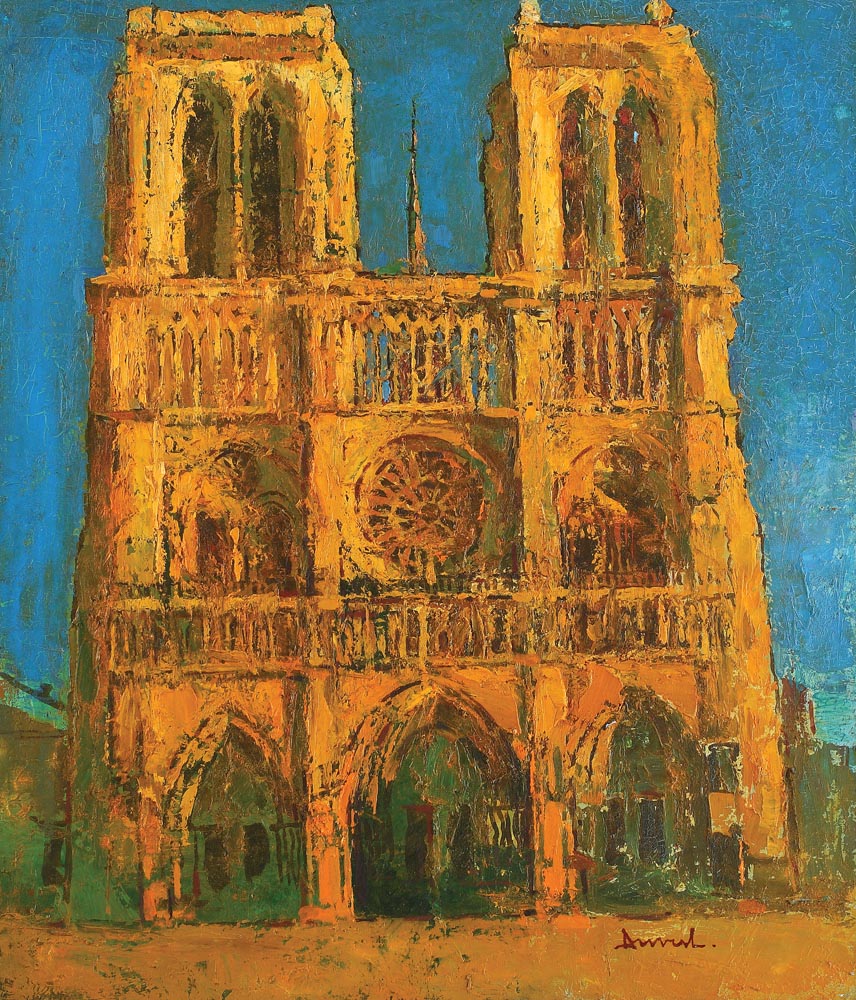 Notre Dame de Paris în plin soare 
