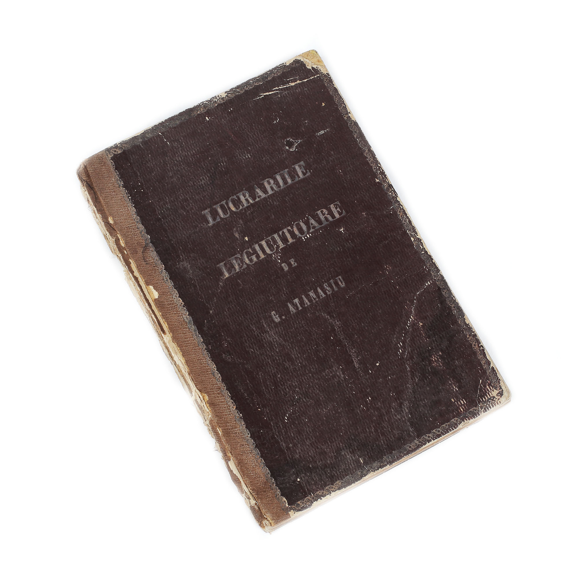Volum coligat de colecţie "Lucrările legiuitoare presentate în 1855 Înălţimii Sale D-lui B.D. Ştirbei" partea I, Bucureşti, 1861; "Oraţiunea pentru B. Barbuti"; "Despre Chestia Monastirească", Bucureşti, 1860, "Despre cestiunea legală", Bucureşti, 1860, toate de G. Atanasiu