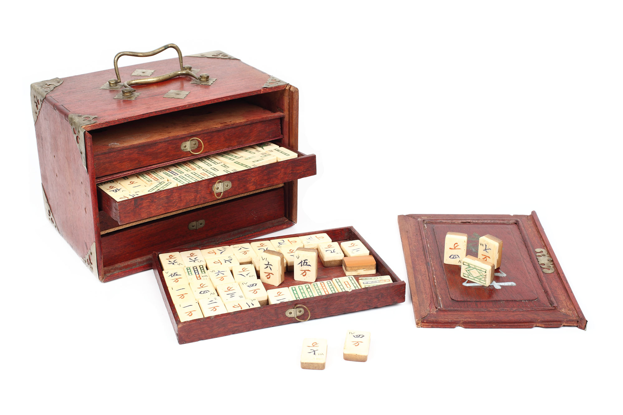 Mahjong game set, China, mid-20th century
