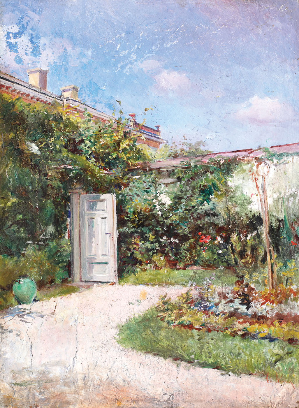 In the garden