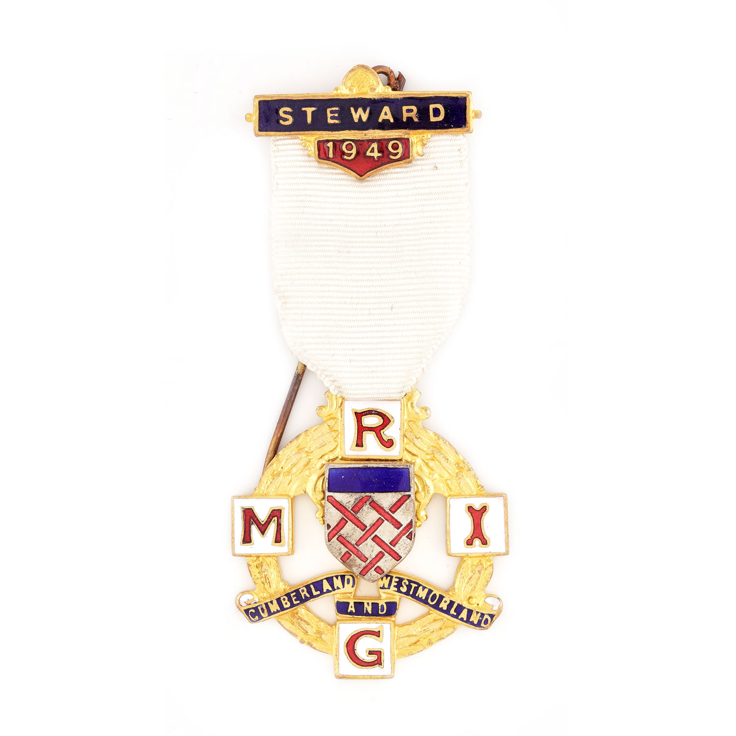 Ordin masonic al ”Royal Masonic Institution For Girls”, pentru funcţia de Steward, 1949