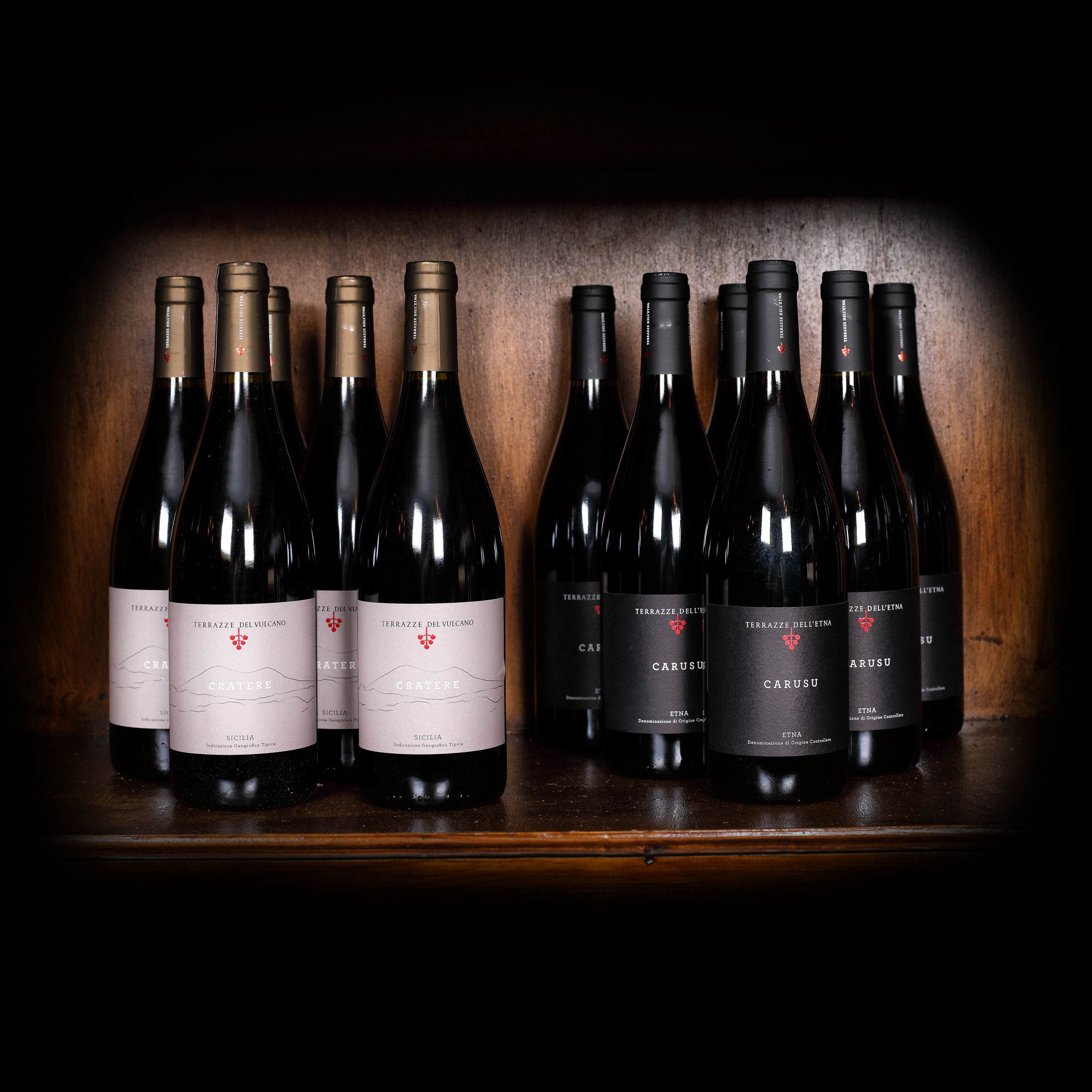 Lot de vin Carusu Etna, 2014, Cratere 2012, 12st x 75cl