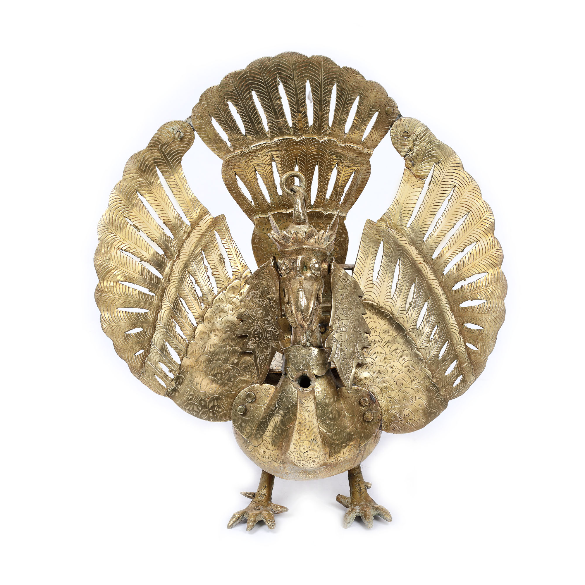 Ceainic din alamă, reprezentând un Garuda, zeu al războiului, perioada Qing, China, sec. XIX